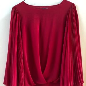 Vince Camuto Red Long Sleeves Top